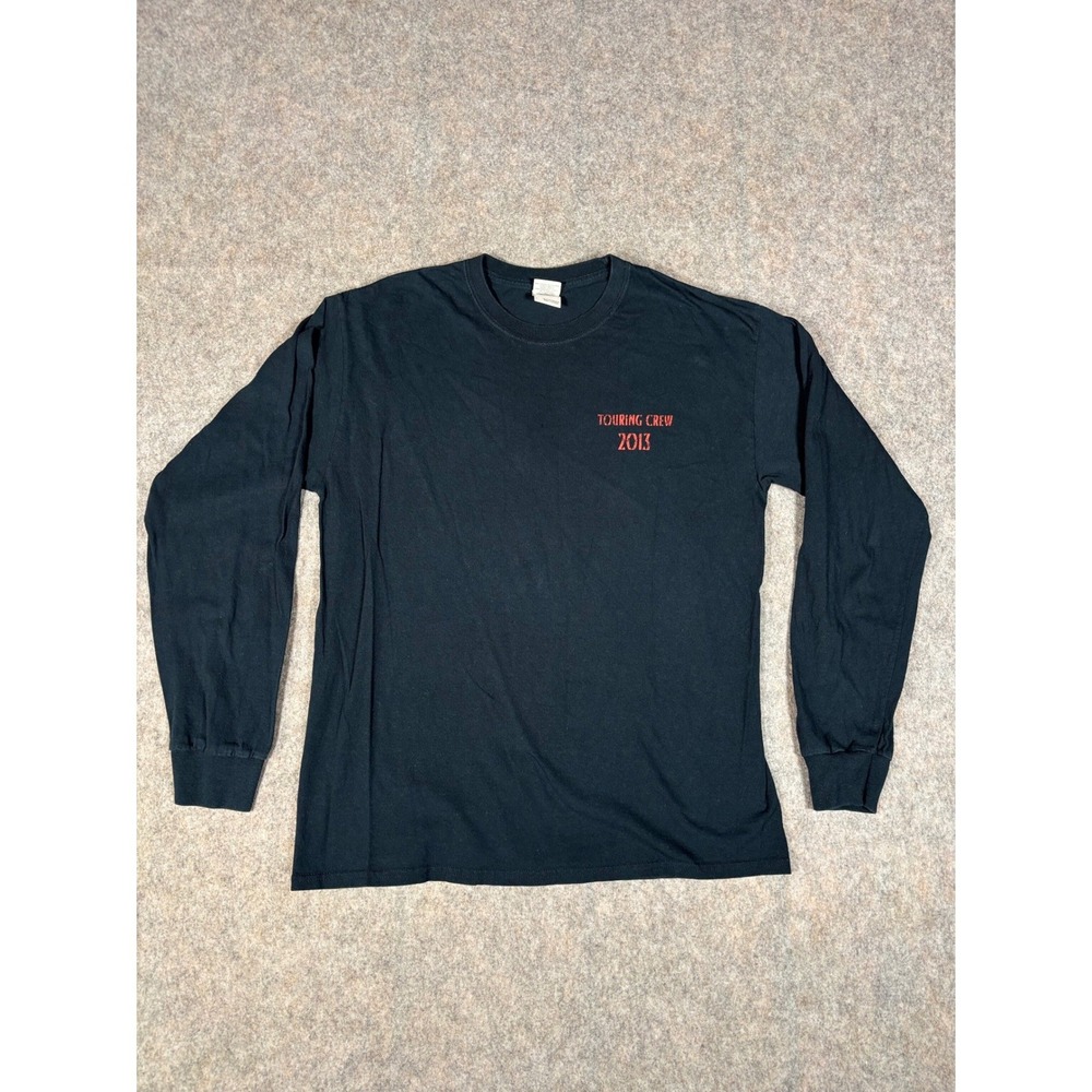 Gildan Trans-Siberian Orchestra Long Sleeve Mens L Black Good 2013 Tour Crew Tee